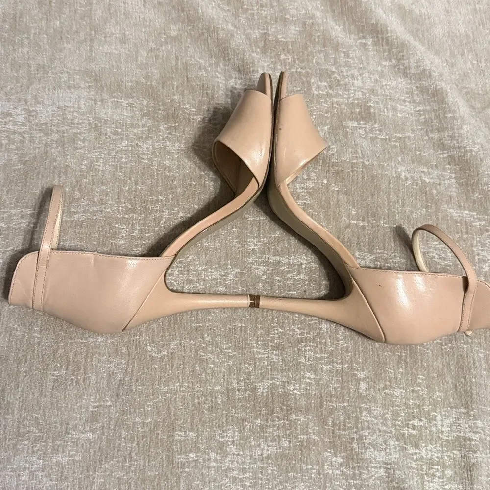 Bandolino Nude Ankle Strap Heels